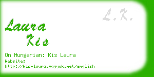 laura kis business card